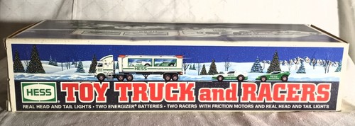 1997 Hess Truck And Racers New In Box Vintage