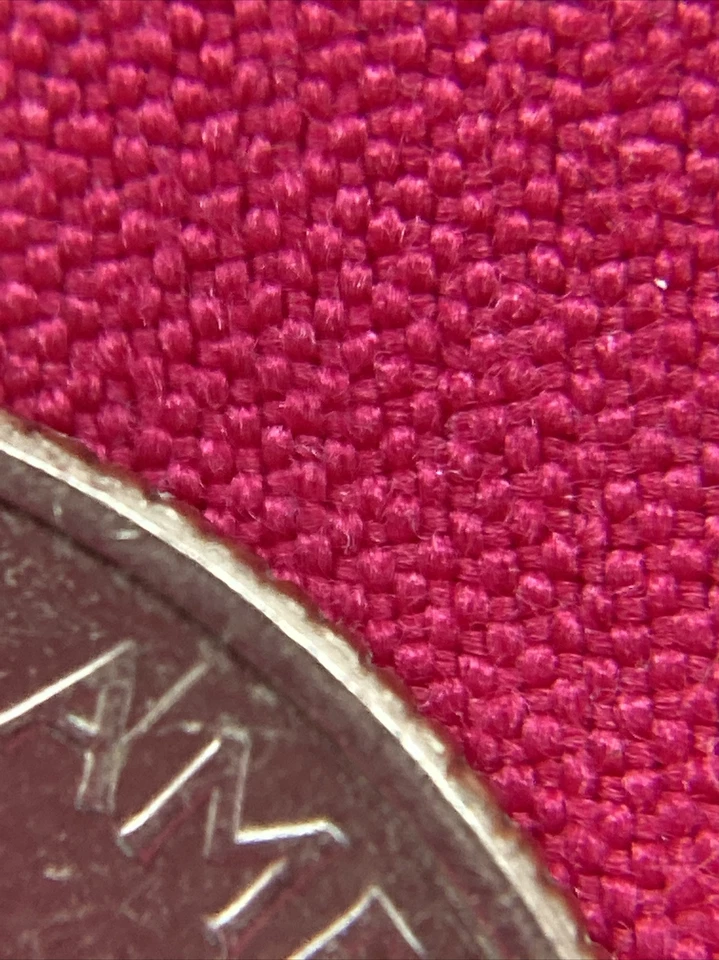 Vintage Crimson Tight Plain Weave Woven Fabric 1-1/2 Yards By 58” Wide - Image 2 of 4