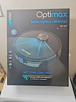 Ionvac 9048 OptiMax Robovac, Laser Mapping Robot Vacuum Cleaner with Wi-Fi,