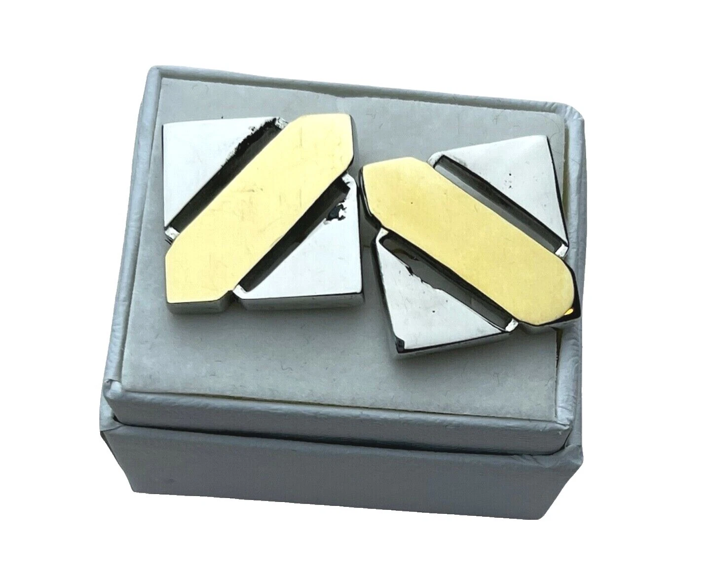 Gemelos conciencia de acero inoxidable para hombres