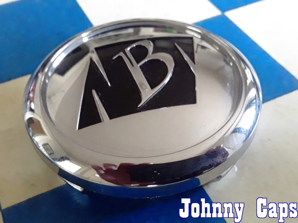 BLACK ICE Wheels [44]  CHROME Center Cap # C-VB7-C / SJ807-07  (QTY. 1)   - Image 3 of 4