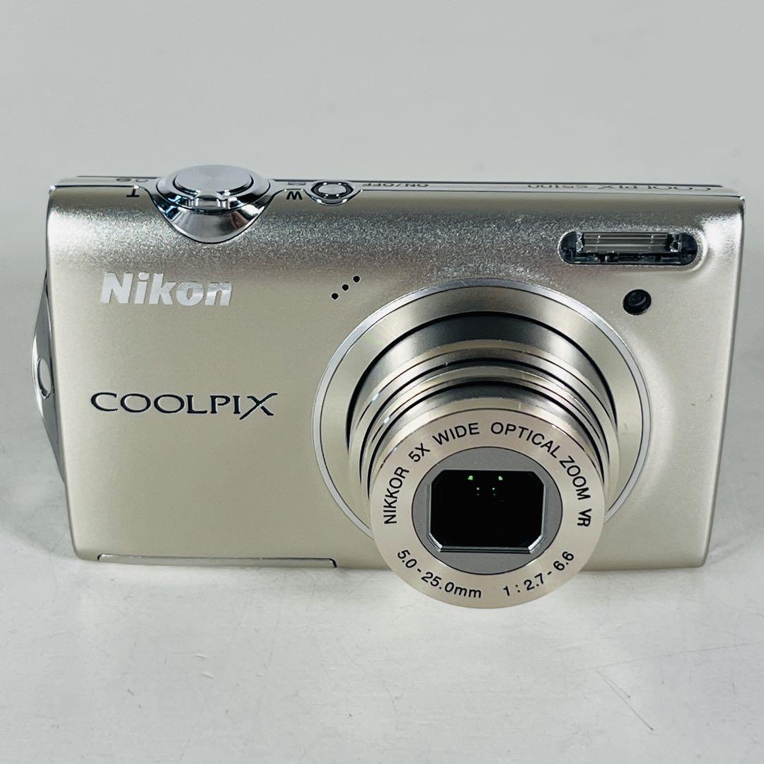 Nikon COOLPIX S5100,5x,2.7in,12.2MP,Silver Excellent from JAPAN