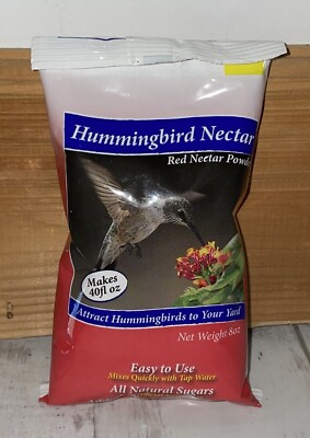 Hummingbird Red Nectar Powder - All Natural Sugars w/Vitamins & Calcium - NEW
