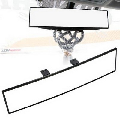 JDM 300mm Wide Curve Interior Clip On Rear View Mirror, Fit Most Car