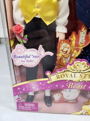 2005 Disney Beauty Royal Style Beast Barbie NIB J0141 Mattel | eBay