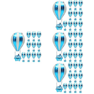  4 Pack Aufblasgerät Heißluftballon Ballonform Aluminiumfolienballon