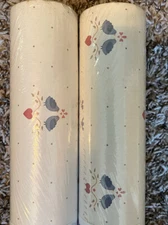 2 Bolts Vintage Vinyl Wallpaper Pre-pasted Wallcovering Love Birds Hearts