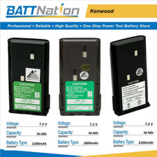 1200 / 1800 / 2200 mAh NiMh Battery for Kenwood KNB-15, KNB-15H, TK-260