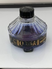 French Parker Quink Special Ink Bottle, 4 Legs, full label Made in France (e351)