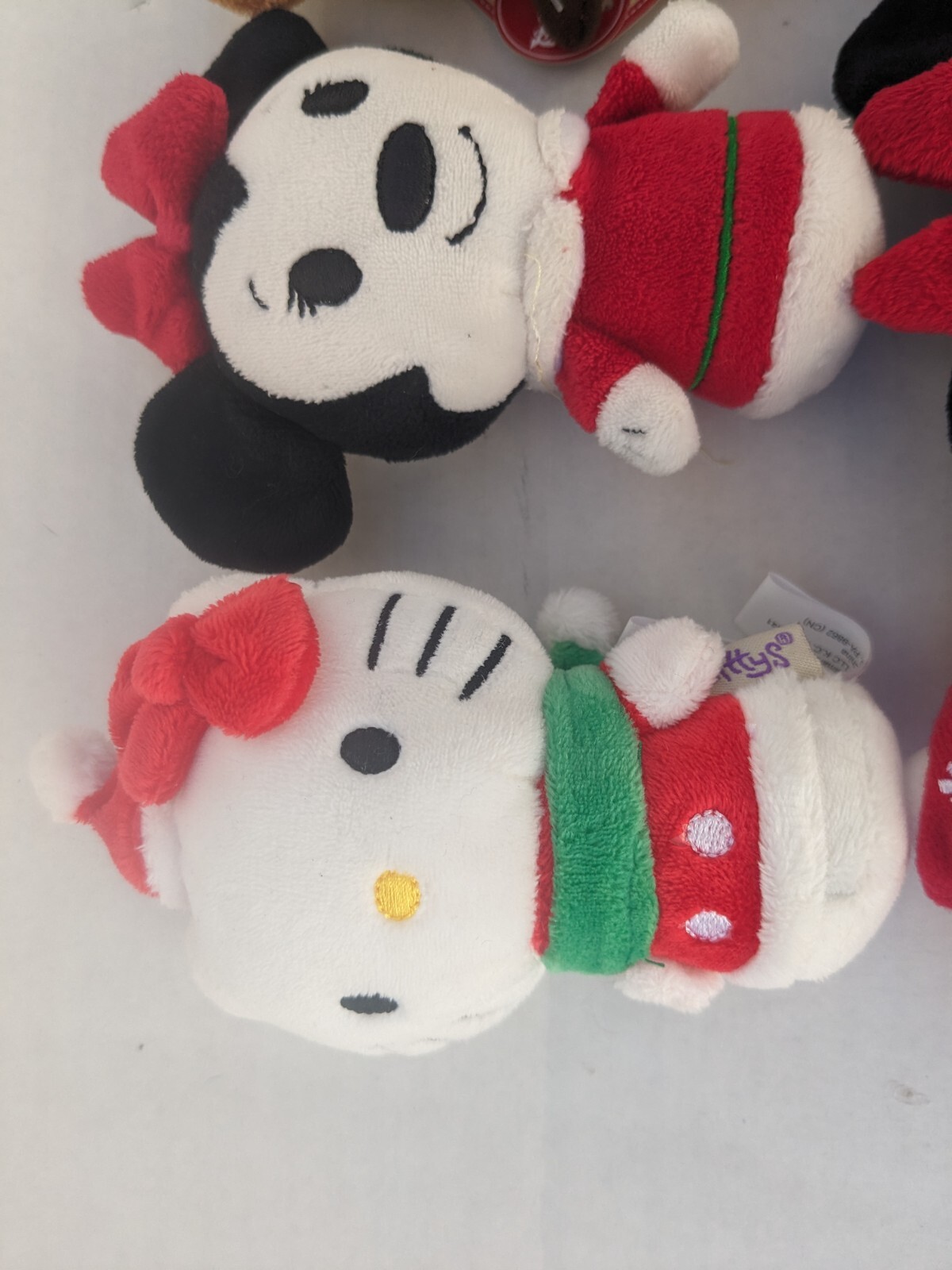 Hallmark Itty Bittys Christmas Lot 11 Santa, Minnie, Hello Kitty