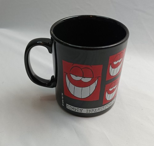 Simply Irresistible Black & Red Ceramic Mug Staffordshire Tableware Vintage - Picture 4 of 11