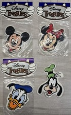Disney Treasures Character Embroidered Patch Mickey Minnie Donald Goofy YOU PICK