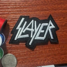 Slayer Band Patch Thrash Heavy Metal Rock Goth Embroidered Iron On 2.25x3.25"