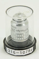 10786 NIKON 200X MICROSCOPE OBJECTIVE LENS M PLANAPO 200 / 0.95 210/0