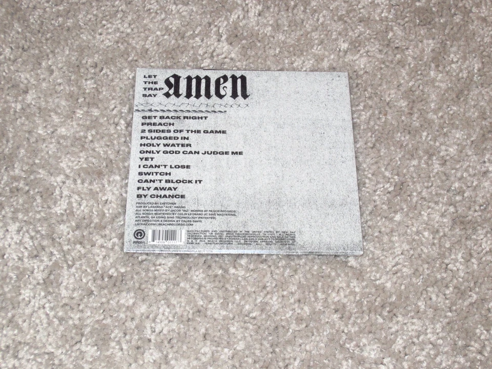Lecrae • "Let The Trap Say Amen" CD 2018 Reach Records F/ Zaytoven + More NEW Foto 2 de 2
