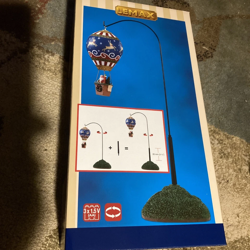 LEMAX Reindeer Hot Air Balloon-animated Holiday Village Train Accent - Image 2 of 4