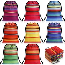 Cunno 24 Pcs Fiesta Gift Bags Mexican Candy Bags Fiesta Drawstring Favor Bag ...