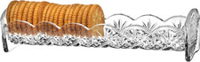 Dublin Cracker Tray, Snack Dish, Crystal Serving Tray for Crackers, App