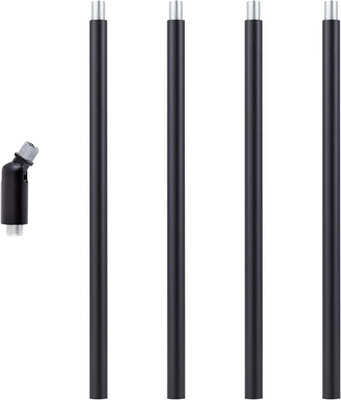M10 Threaded Extension Rod with Sloped Ceiling Adapter Kits for Pendant Light, I