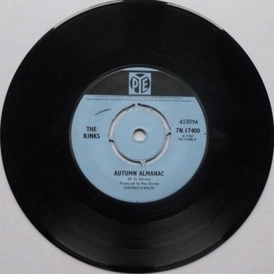 Kinks Autumn Almanac 7'' Pye 7N17400 VG 1967