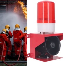 Industrial Siren Alarm Outdoor 115dB Sound Light Horn Waterproof Emergency Strob