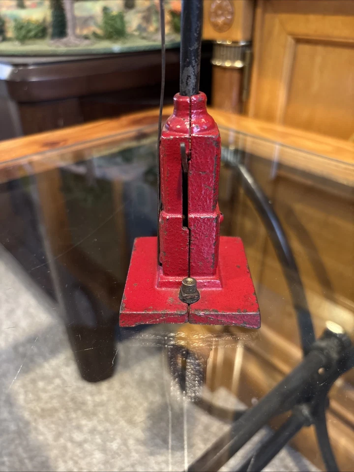 Ives/Lionel Prewar Original 1864 Late RED Block Semaphore ~1931-1932 - Image 4 of 4