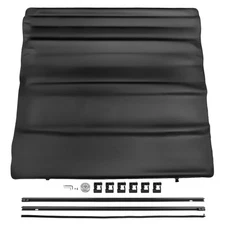 5.6ft/5.7ft Black Tonneau Cover Roll Up for Dodge Ram 1500 2009-2025 w/o  Rambox