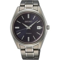Seiko Conceptual Herren Quarzuhr SUR373P1 Blaues Zifferblatt Titanarmband 100M