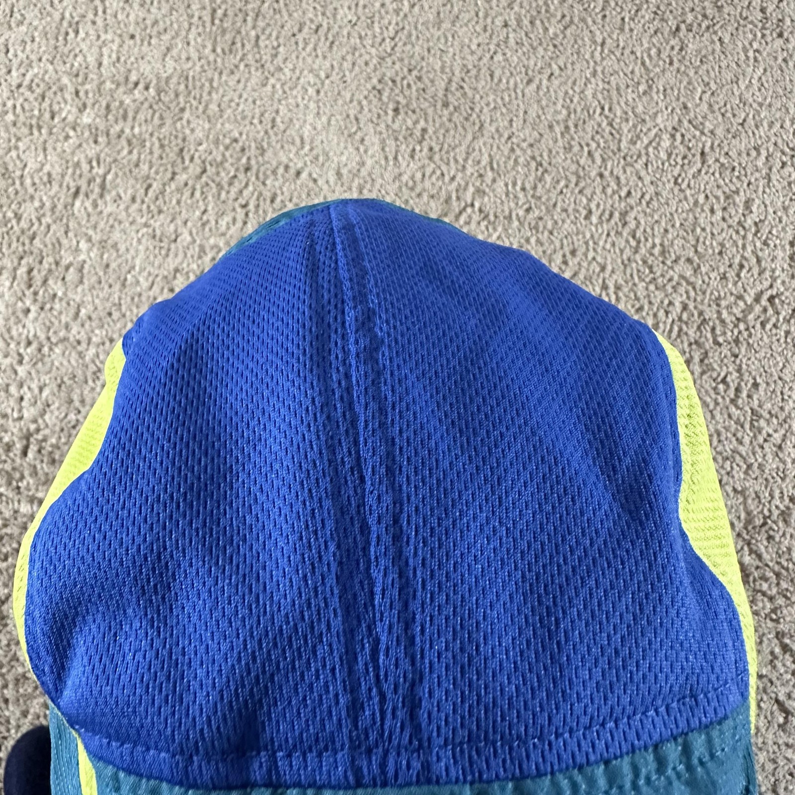 Ciele Athletics Hat Cap Strap Back Men Blue 5 Panel Runninng Coolwick Mesh