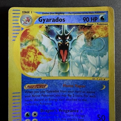 GYARADOS 11/144 Reverse Holo Rare Pokemon TCG Skyridge Vintage