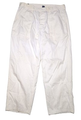 Vintage POLO SPORT Sportsman Ralph Lauren 1990s Utility Pants White ~ 36 x 28