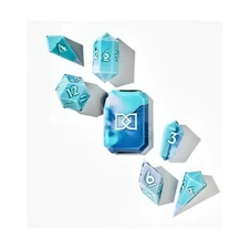 Dispel Jewel Shape Marble Soda Dice Set (7) New