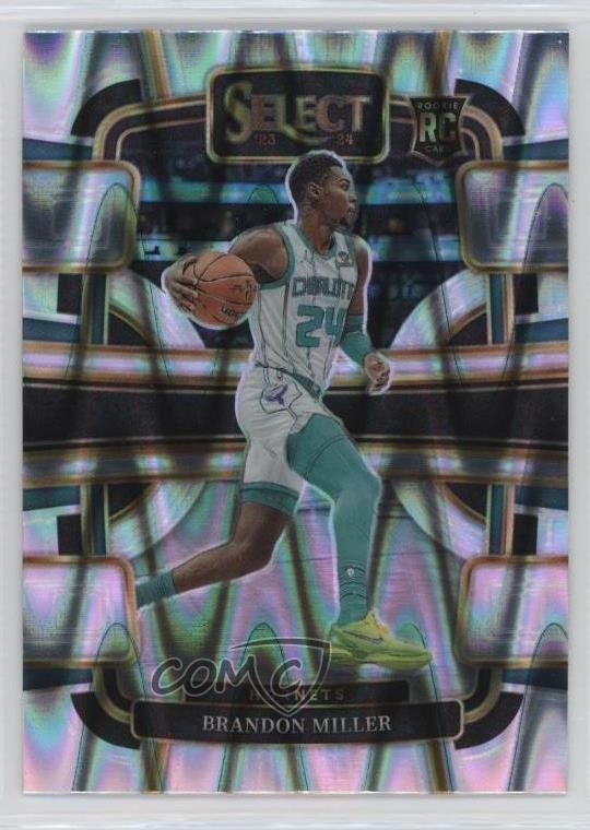 2023-24 Panini Select Concourse Tectonic Prizm Brandon Miller #80 19pj