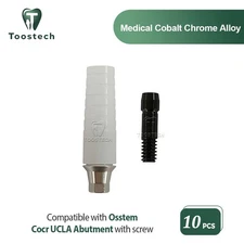10pcs Cocr castable ucla abutment Regular Mini GH1mm/3mm Fits Hiossen Osstem TS