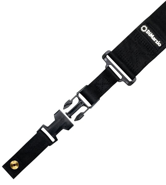 Dimarzio Clip Lock Dd 2200BK Strap Nylon Gitarrengurt Mit Klickverschluß Black-image