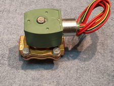 Asco Red Hat Solenoid Valve, 1/2  Ports, 120VAC Coil, Unknown Model