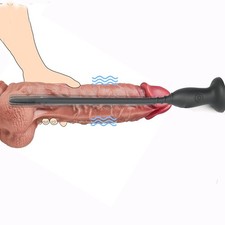 10 Speed Penis Plug Electrical Urethral Vibrator Silicone Prostate Massage Men