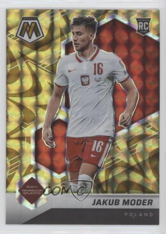 2021-22 Panini Mosaic FIFA Road to World Cup Jakub Moder #48 Rookie RC 03rx