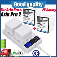 2-Pack 3000mAh Battery & Dual Charging Station for Arlo PRO, PRO 2, LIGHT Camera