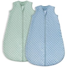 Fleece Baby Sleep Sack 6-12 Months with Plush Dots, TOG 1.5 Baby Wearable Bla...