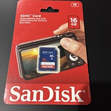 New SanDisk 16GB SDHC Class 4 SD Flash Memory Card Camera 16 GB SDSDB-016G-AW46