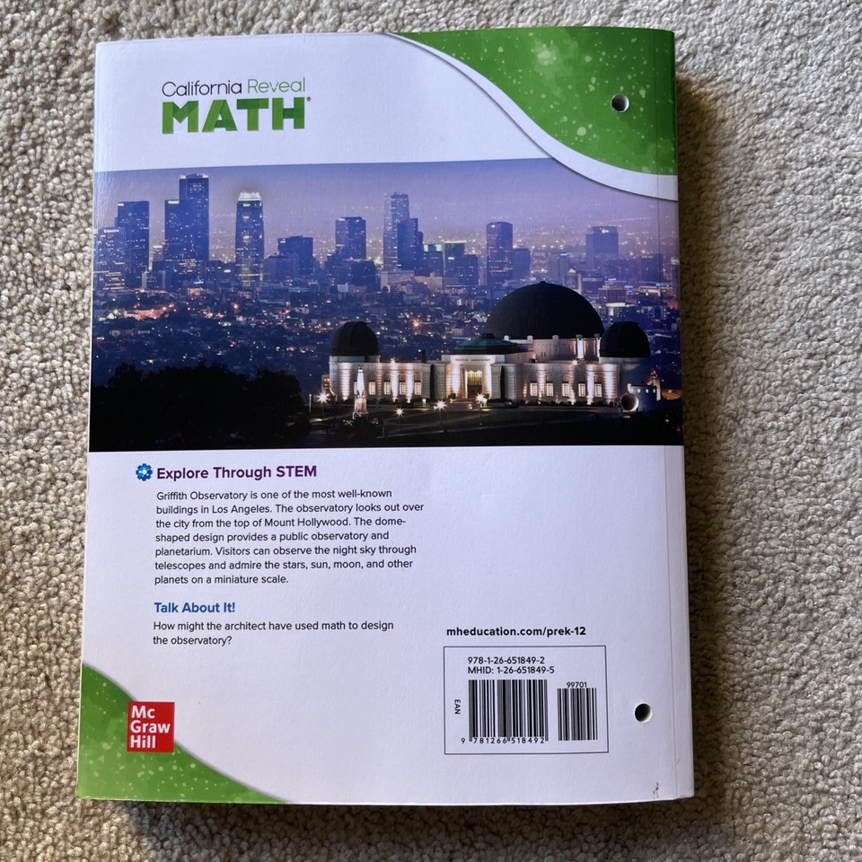 Reaveal Math Course 2026 California Reveal Math Course 3 Volume 1 | eBay