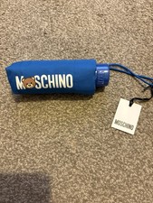 Blue Moschino Umbrella New With Tags