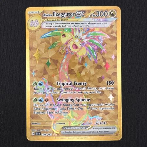 Pokémon TCG  Card Alolan Exeggutor ex 248/191 Surging Sparks Hyper Rare - NM