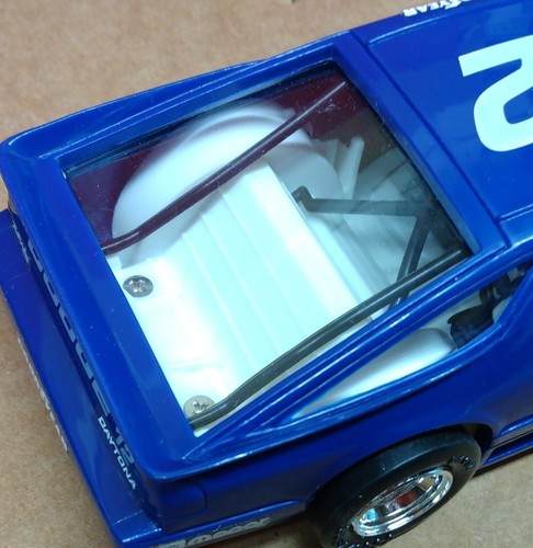 Plastic 1:24 scale IROC Racing Dodge Daytona in Blue by Design Technology Inc. - Picture 9 of 22