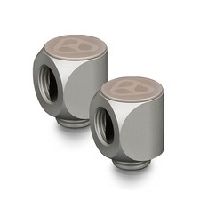 Thermal Grizzly DeltaMate 90 Degree Rotary Fitting, Matt Nickel, 2-pack
