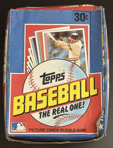 1982 Topps Baseball Empty Display Wax Box