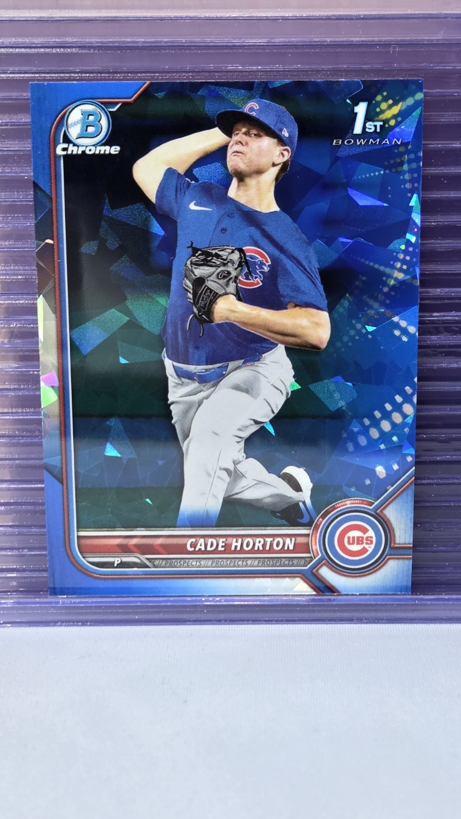 Cade Horton 2022 Bowman Draft Chrome Sapphire Edition #BDC-193 (Cubs) RC Rookie