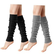 Pleneal Leg Warmers for Women - 1/2/3 Pairs Fashion Cable Knit Warm Leg
