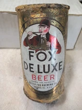 Fox Deluxe Chicago Il   flat top  beer can   ,  EMPTY